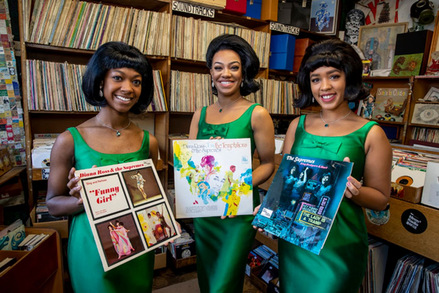 Photo Flash: Diana Ross And The Supremes of MOTOWN Check Out Some Vinyl on National Album Day!  Image