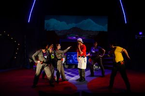 Jennifer Pippin-Montanez as Navigational Officer, Alexis Rodriguez as Cutie Cull, Meg Photo