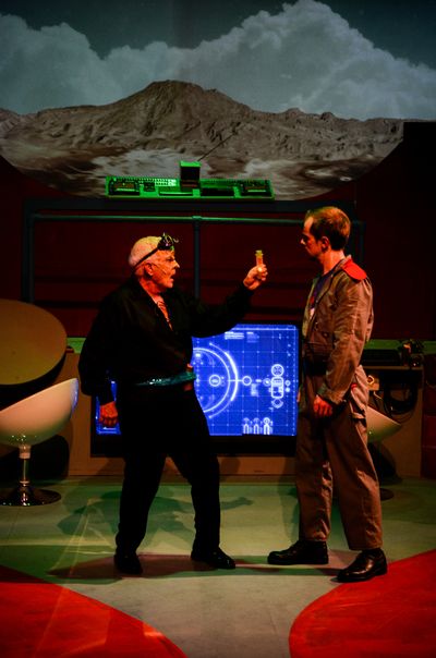 Nelsen Spickard as Prospero, Bob Reed as Captain Tempest Photo
