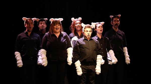 Tyler Marcum, Philip McBride, Julie Ouellette, Courtney Bruce, Jeff LaGreca, Suzanne  Photo