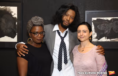 Antoinette Nwandu,  Jeremy O. Harris and Danya Taymor  Photo
