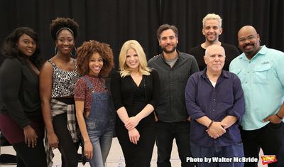 Amma Osei, Amber Iman, Allison Semmes, Megan Hilty, Josh Radnor, Lee Wilkof, Nick Cor Photo