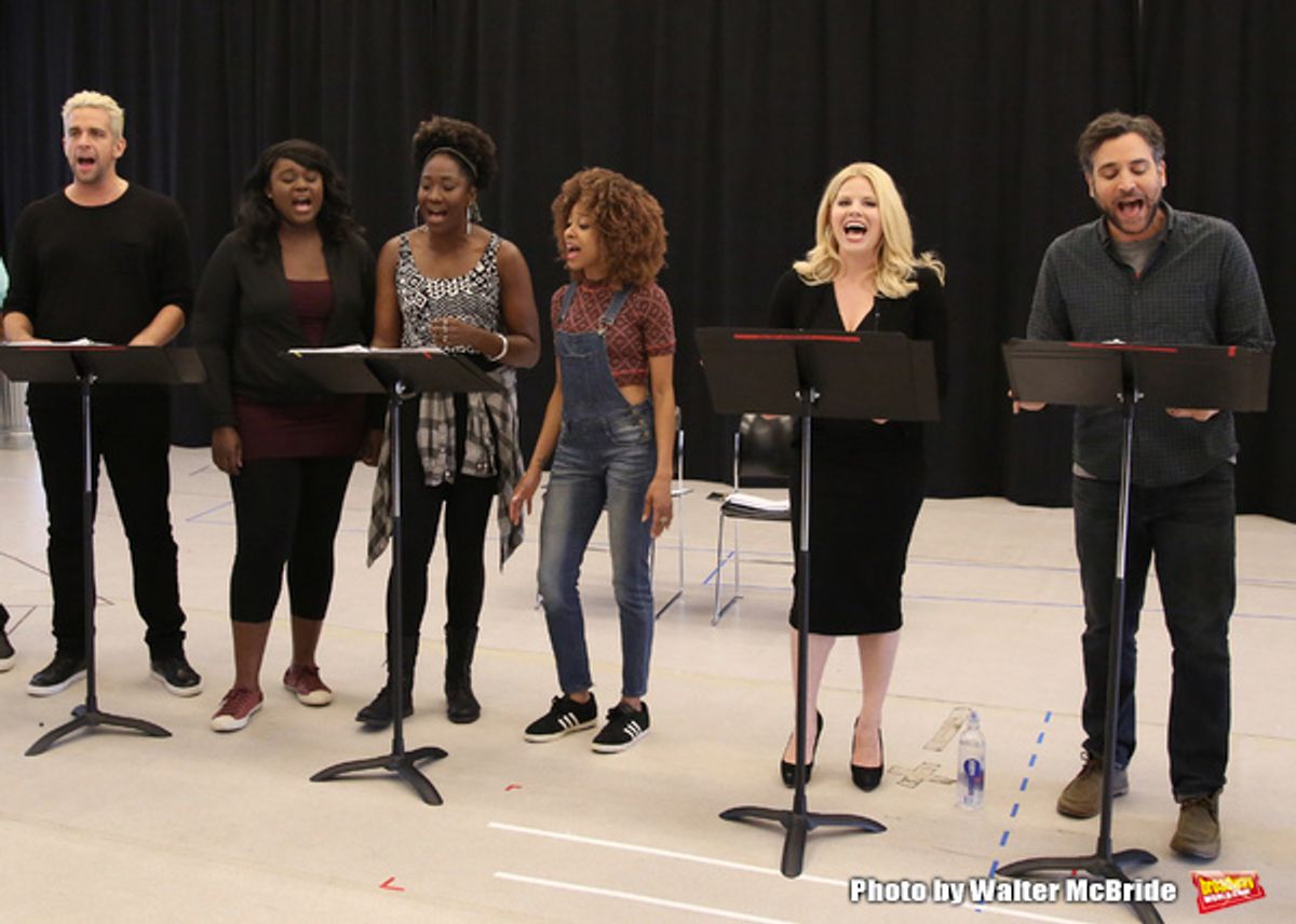 Nick Cordero, Amma Osei, Amber Iman, Allison Semmes, Megan Hilty and Josh Radnor at 