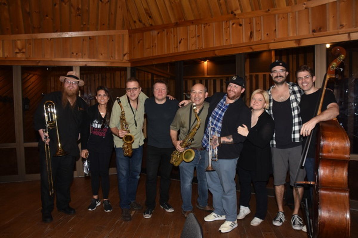 Janes Rogers, Natalie Tenenbaum, Steve Kenyon, Matt Beck, Jack Bashkow, Matt Owens, Mary Mitchell Campbell (Music Director), Jon Epcar and Matthew Rybicki at 