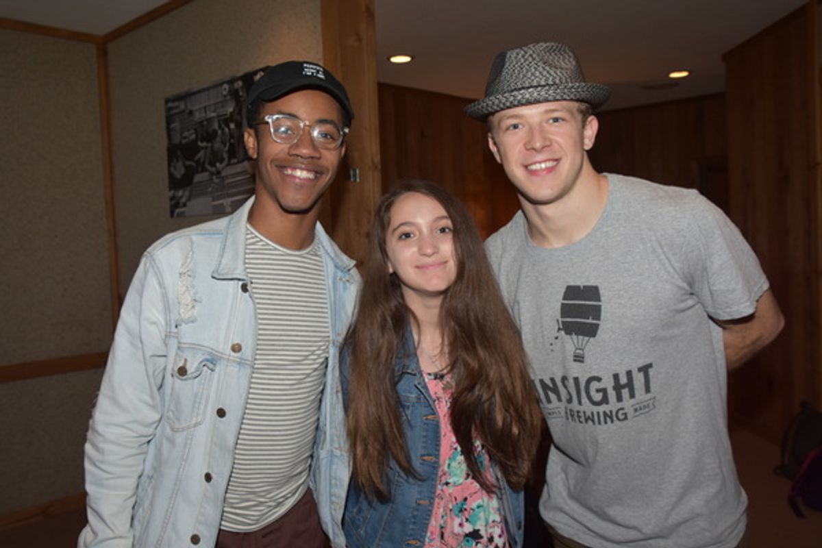 DeMarius R. Copes and Kevin Csolak with Charity Auction Winner Ally Veloudis at 