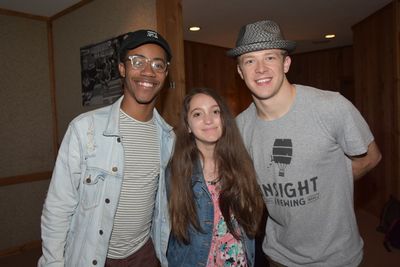 DeMarius R. Copes and Kevin Csolak with Charity Auction Winner Ally Veloudis Photo