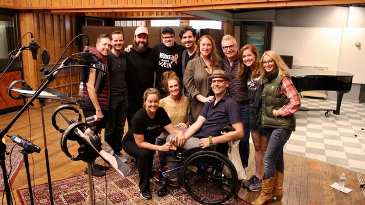 Wicked Cast that includes Daniel Lincoln, Steven Skeels, Jered Bortz, Lindsay Northen, Laura Woyasz, Courtney Iventosch, Gaelen Gilliland, Hannah Dowdy, Brian Mann, Michael Di Liberto, Craig Jessup and Steven Skeels (Photo Courtesy of Lynn Pinto) at 