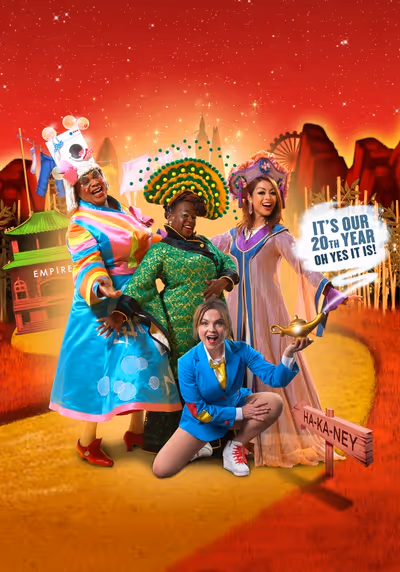 Clive Rowe, Tameka Empson, Julie Yammanee, and Gemma Sutton Photo