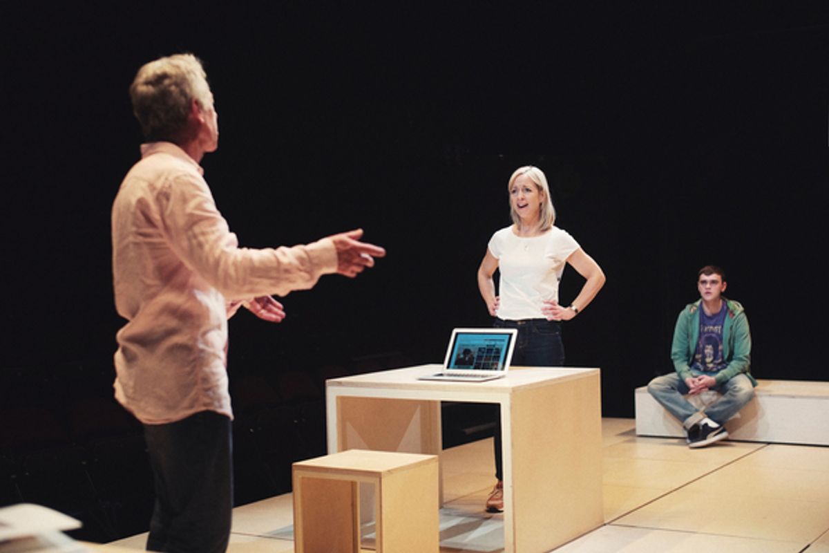 Stephen Boxer, Claudie Blakley and Brian Vernel at 