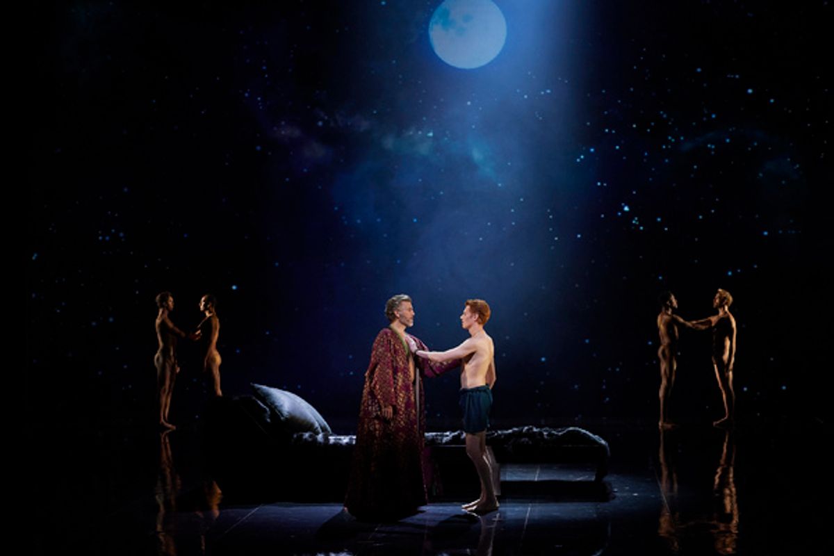 Thomas Hampson as Hadrian and Isaiah Bell as Antinous in the Canadian Opera Companyâ€™s world premiere production of Hadrian at 