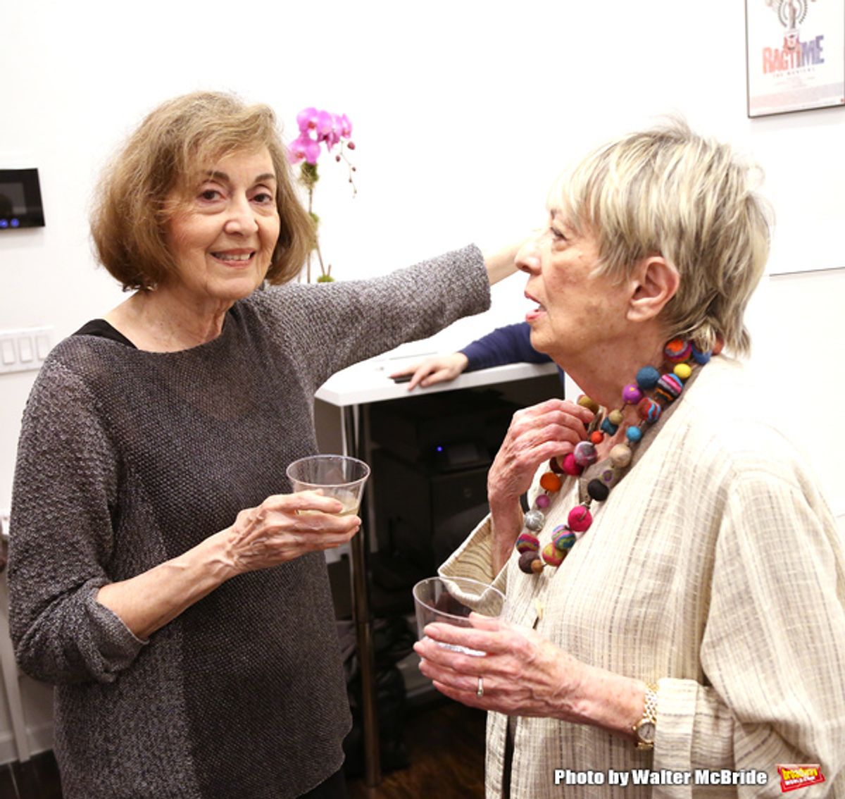 Nancy Ford and Carol Hall attend the Dramatists Guild Fund Music Hall and Office warming party at their new home on April 17, 2015 in New York City. at 
