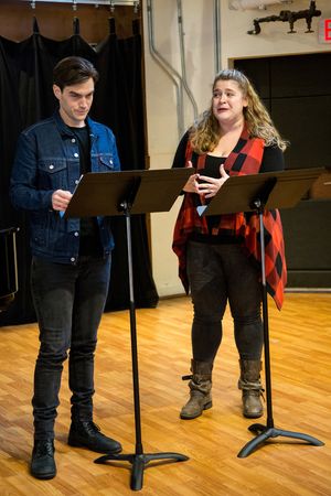Justin Matthew Sargeant, Bonnie Milligan @ BroadwayWorld Justin Matthew Sargeant, Bonnie Milligan Photo