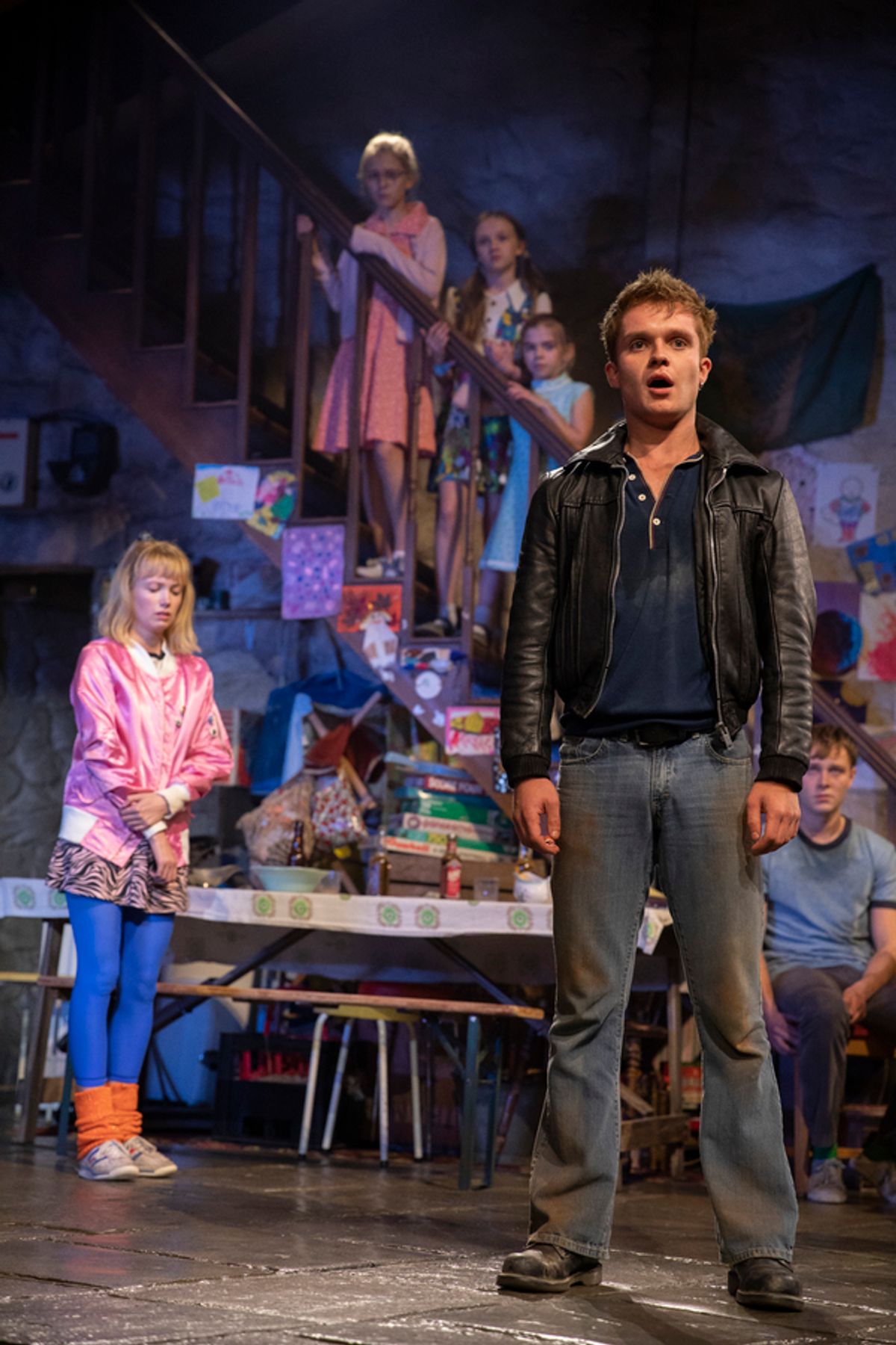 Carla  Langley,  Brooklyn  Shuck,  Willow  McCarthy,  Matilda  Lawler,  Tom  Glynn-Carney,  and  Rob  Malone at 