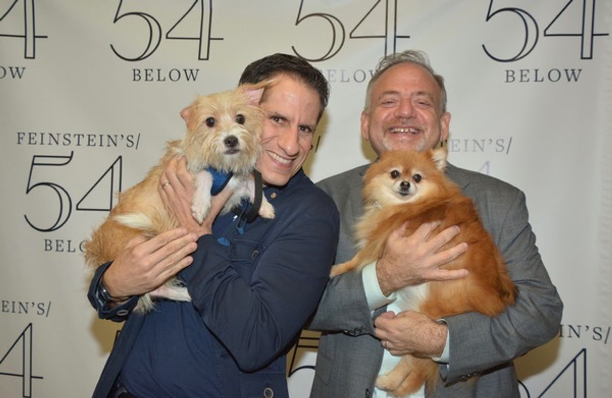 Peter Pan, Seth Rudetsky, Trixie and Marc Shaiman at 