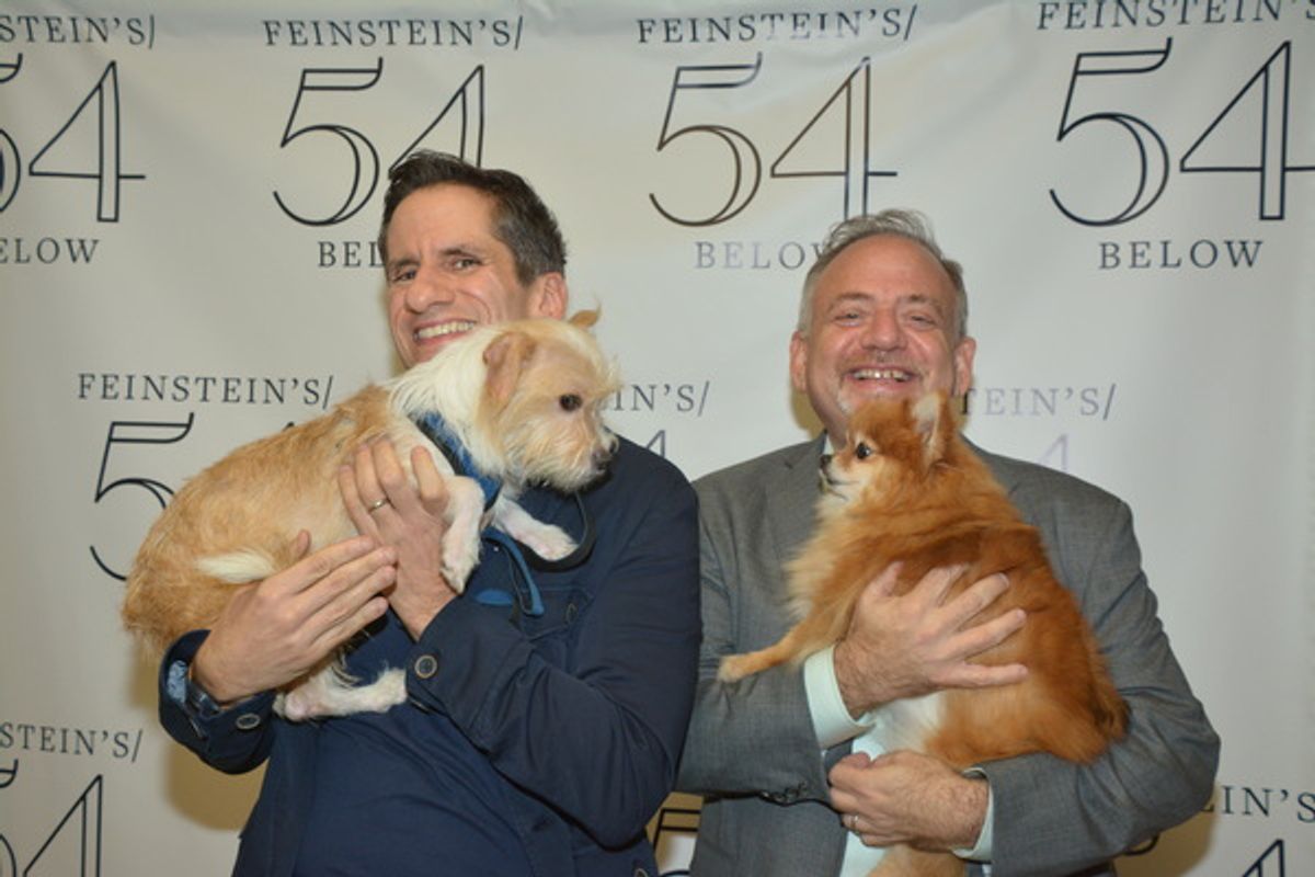 Peter Pan, Seth Rudetsky, Trixie and Marc Shaiman at 