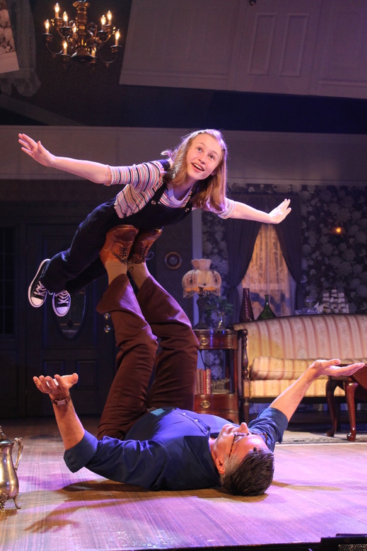 Serena Parrish (Small Alison) and Robert Cuccioli (Bruce) at 