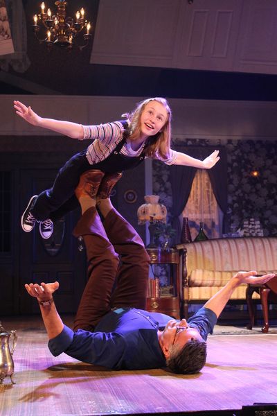 Serena Parrish (Small Alison) and Robert Cuccioli (Bruce) Photo