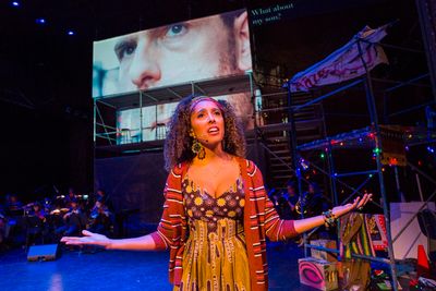 Photo: Sophia Byrd in PLACE
Created by Ted Hearne, Patricia McGregor, and Saul Willia Photo