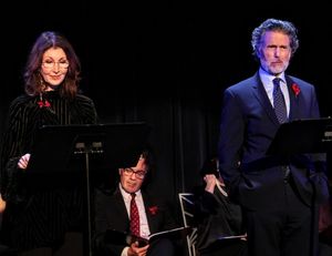 Joanna Gleason, (Derek Smith in rear), and Chris Sarandon Photo