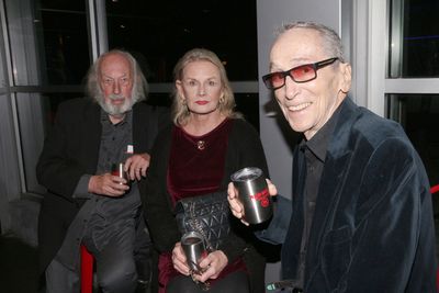Barry Day and guest, Geoffrey Johnson Photo