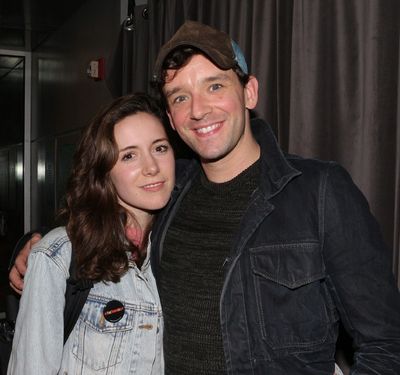 Talene Monahan and Michael Urie Photo