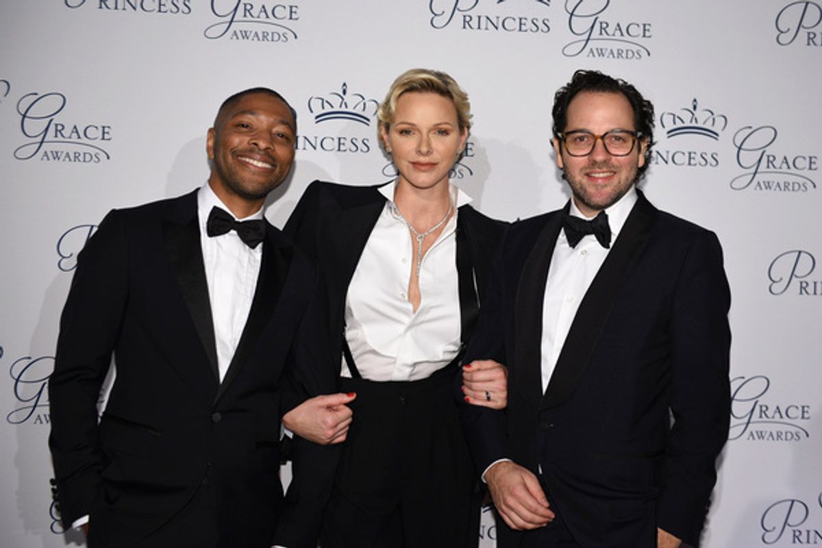Honoree Kyle Abraham, HSH Princess Charlene of Monaco and honoree Sam Gold at 