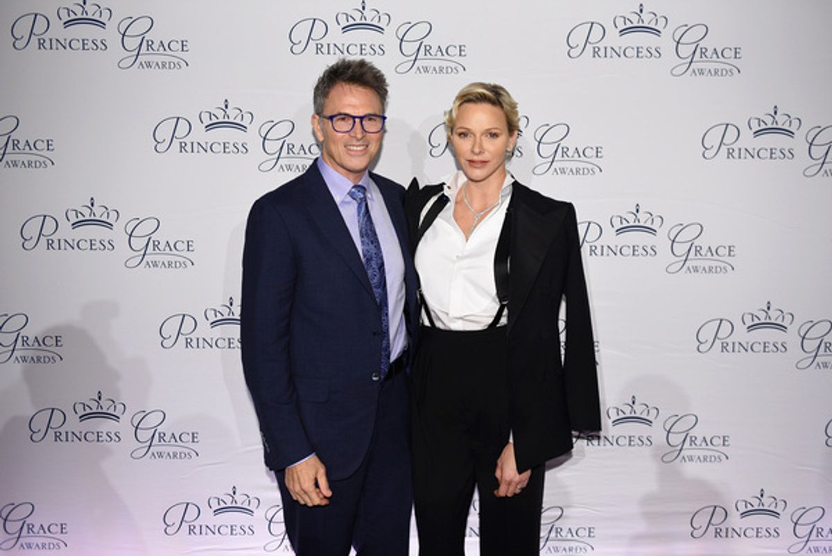 Tim Daly (L) and HSH Princess Charlene of Monaco at 