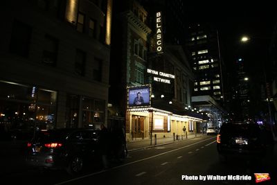 Theatre Marquee for "Network" starring Bryan Cranston and directed by Ivo van Hove  Photo