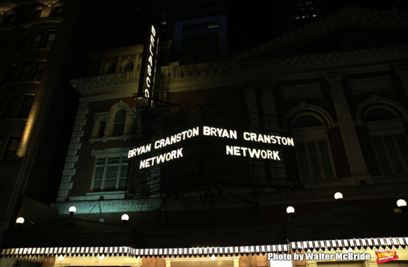 Up on the Marquee: NETWORK on Broadway! Up on the Marquee: NETWORK on Broadway! Image