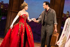 Lila Coogan (Anya) and Stephen Brower (Dmitry) in the National Tour of ANASTASIA Photo