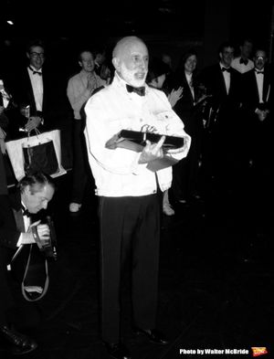 Jerome Robbins attends the Broadway Opening Night Gypsy Robe Ceremony for "Jerome Robbins Broadway" on February 26, 1989 at the Imperial Theatre in New York City. @ BroadwayWorld Jerome Robbins attends the Broadway Opening Night Gypsy Robe Ceremony for "Jerome Rob Photo