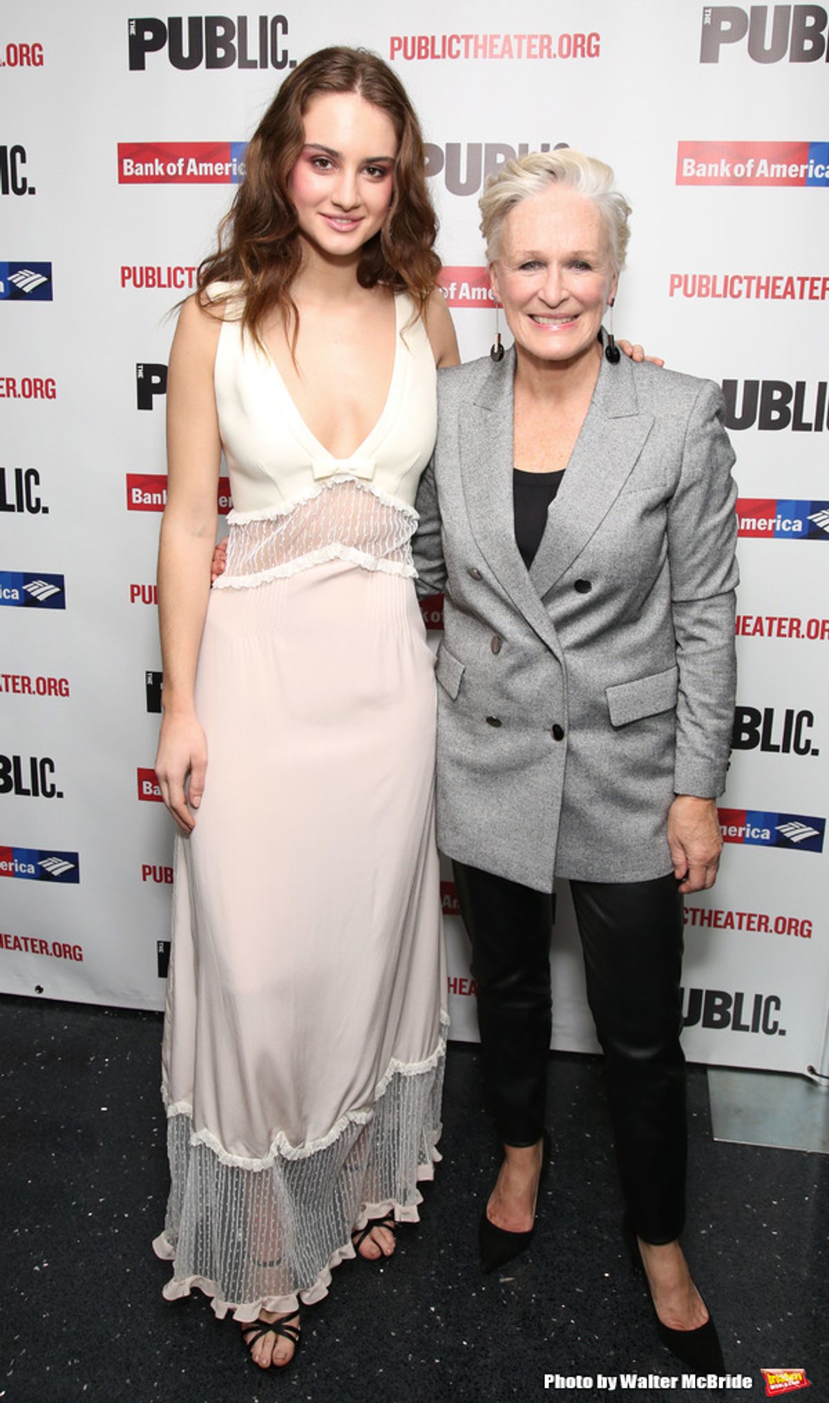 Grace Van Patten and Glenn Close at 