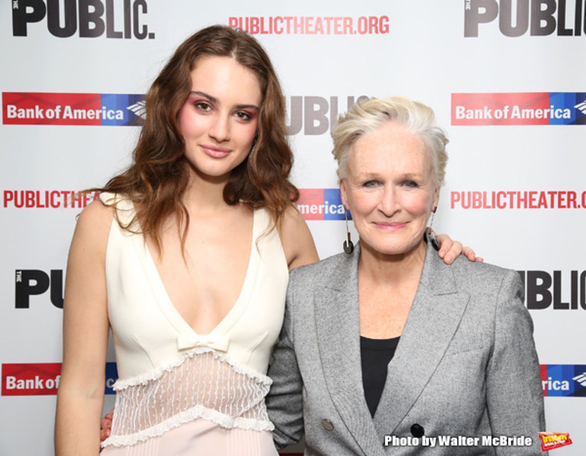 Grace Van Patten and Glenn Close  at 