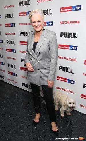Glenn Close with her dog Pip @ BroadwayWorld Glenn Close with her dog Pip Photo