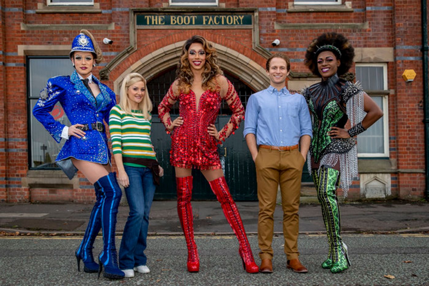 Photo Flash: KINKY BOOTS Cast Visits Wolverhampton's original Boot Factory  Image