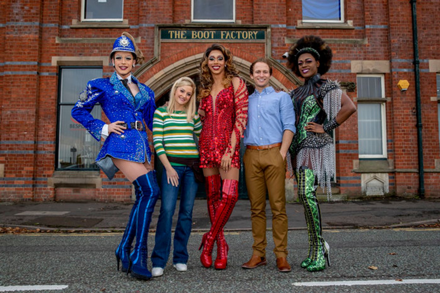 Photo Flash: KINKY BOOTS Cast Visits Wolverhampton's original Boot Factory  Image