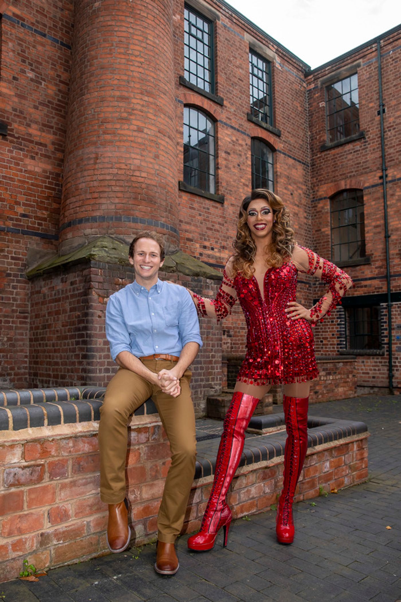Photo Flash: KINKY BOOTS Cast Visits Wolverhampton's original Boot Factory  Image