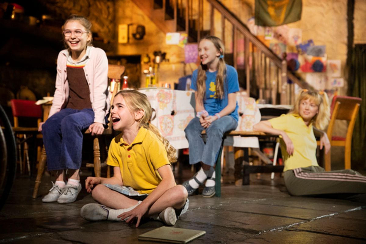 Brooklyn Shuck (Nunu (Nuala) Carney), Matilda Lawler (Honor Carney), Willow McCarthy (Mercy Carney), and Carla Langley (Shena Carney) at 