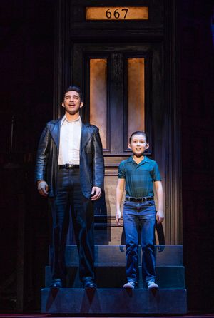 Joey Barreiro (Calogero) and Frankie Leoni (Young C) @ BroadwayWorld Joey Barreiro (Calogero) and Frankie Leoni (Young C) Photo