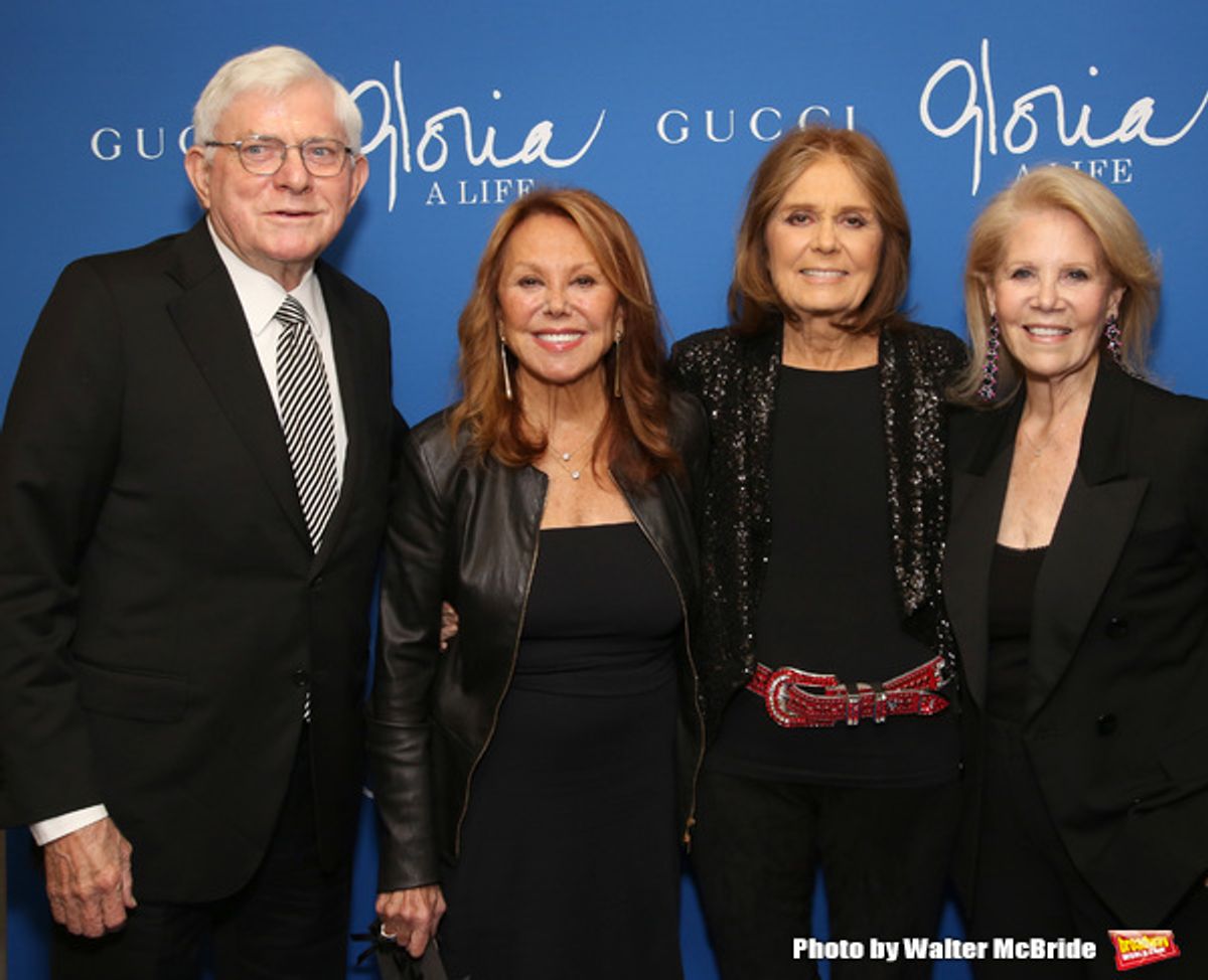 Phil Donahue, Marlo Thomas, Gloria Steinem and Daryl Roth at 