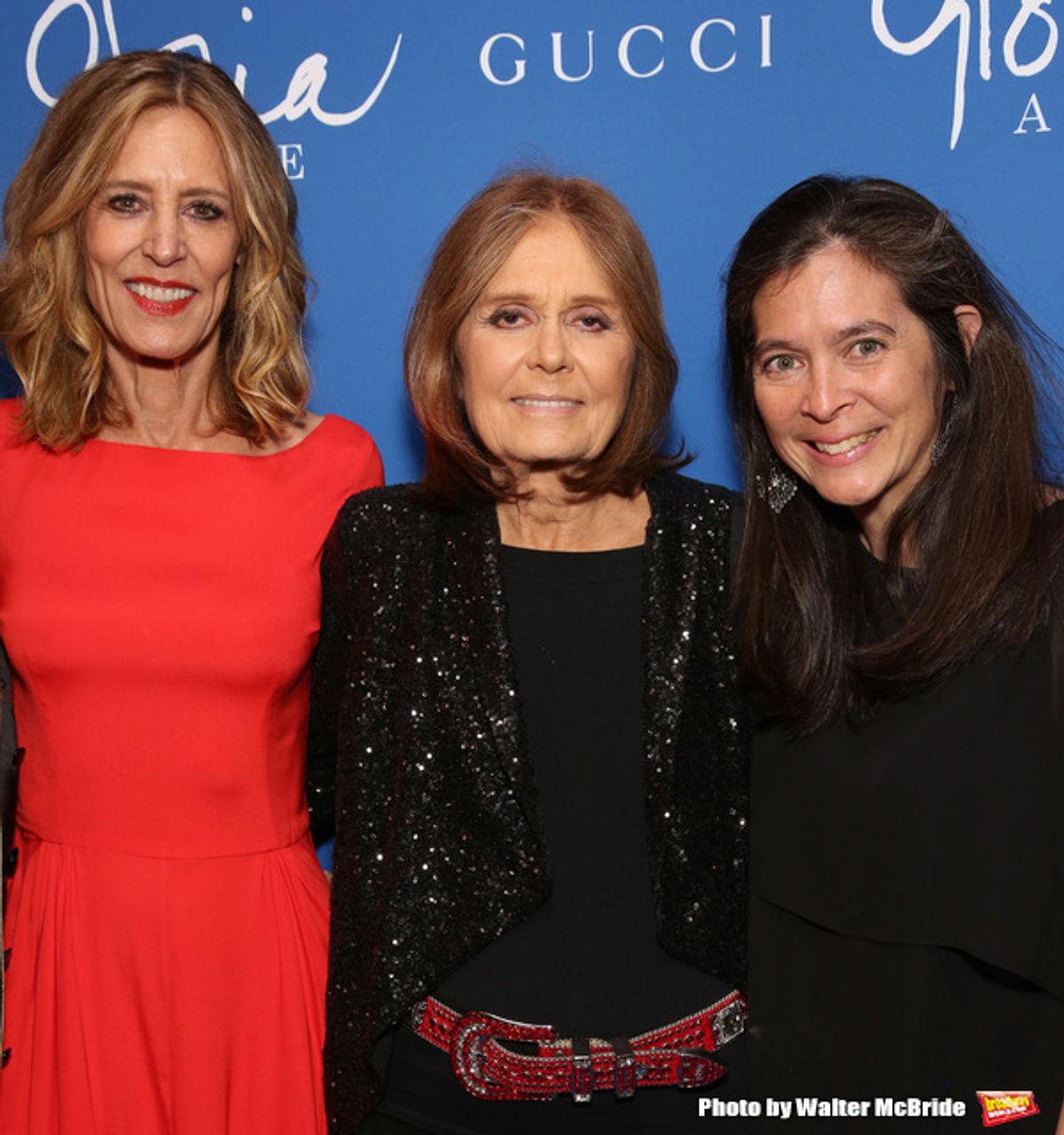 Christine Lahti, Gloria Steinem and Diane Paulus el in New York City. at 