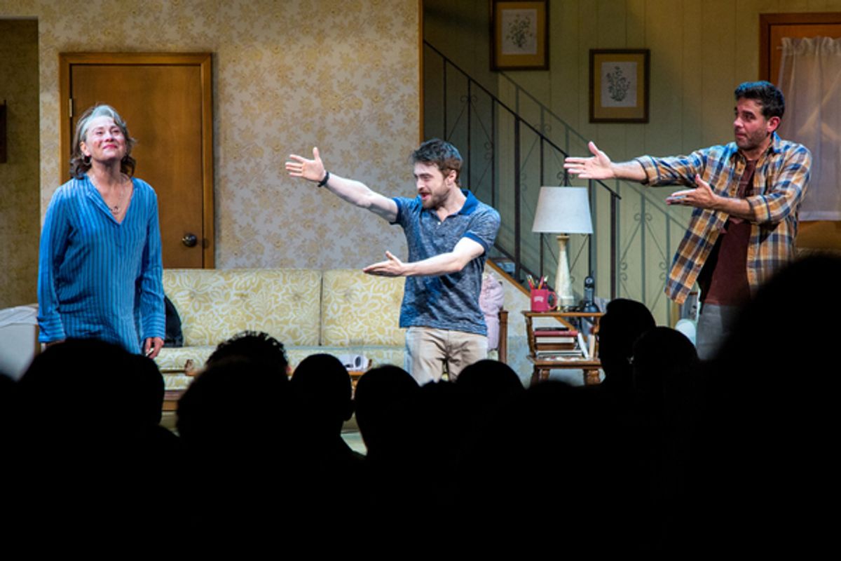 Cherry Jones, Daniel Radcliffe, Bobby Cannavale at 