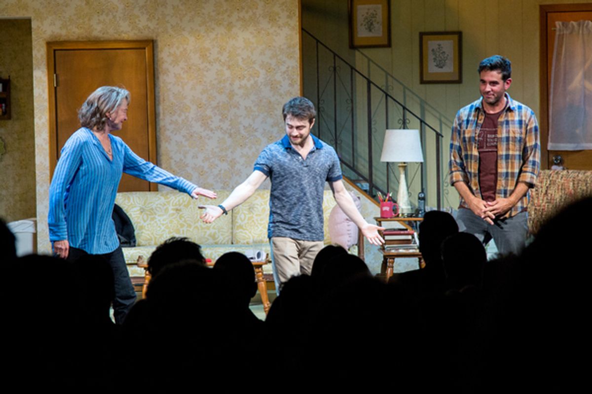Cherry Jones, Daniel Radcliffe, Bobby Cannavale at 