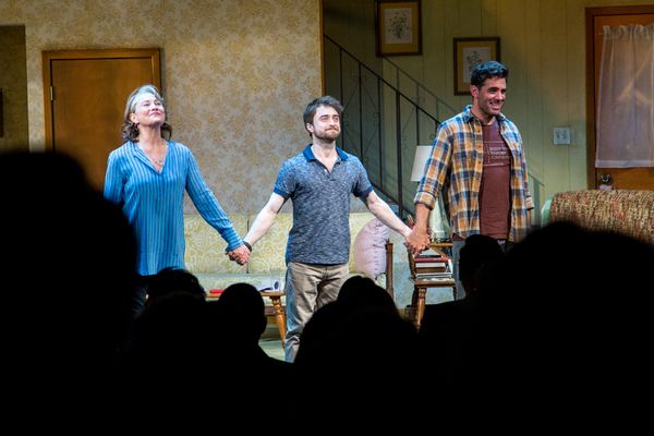 Cherry Jones, Daniel Radcliffe, Bobby Cannavale Photo
