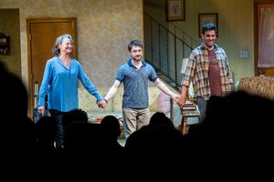 Cherry Jones, Daniel Radcliffe, Bobby Cannavale @ BroadwayWorld Cherry Jones, Daniel Radcliffe, Bobby Cannavale Photo