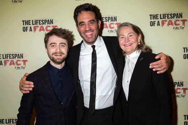 Daniel Radcliffe, Bobby Cannavale, Cherry Jones Photo