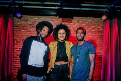 DJ Duggz, Lileana Blain-Cruz and Daniel J. Watts Photo
