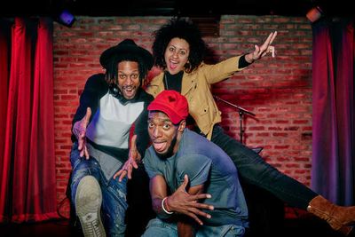 DJ Duggz, Lileana Blain-Cruz and Daniel J. Watts Photo