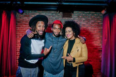 DJ Duggz, Lileana Blain-Cruz and Daniel J. Watts Photo