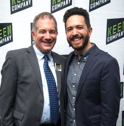 Director (and Keen Artistic Director) Jonathan Silverstein, Playwright Adam Gwon  Photo